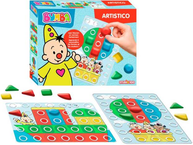 Laad de afbeelding in de Gallery-viewer, BUMBA: SPEL "ARTISTICO" LEER KLEUREN EN VORMEN HERKENNEN