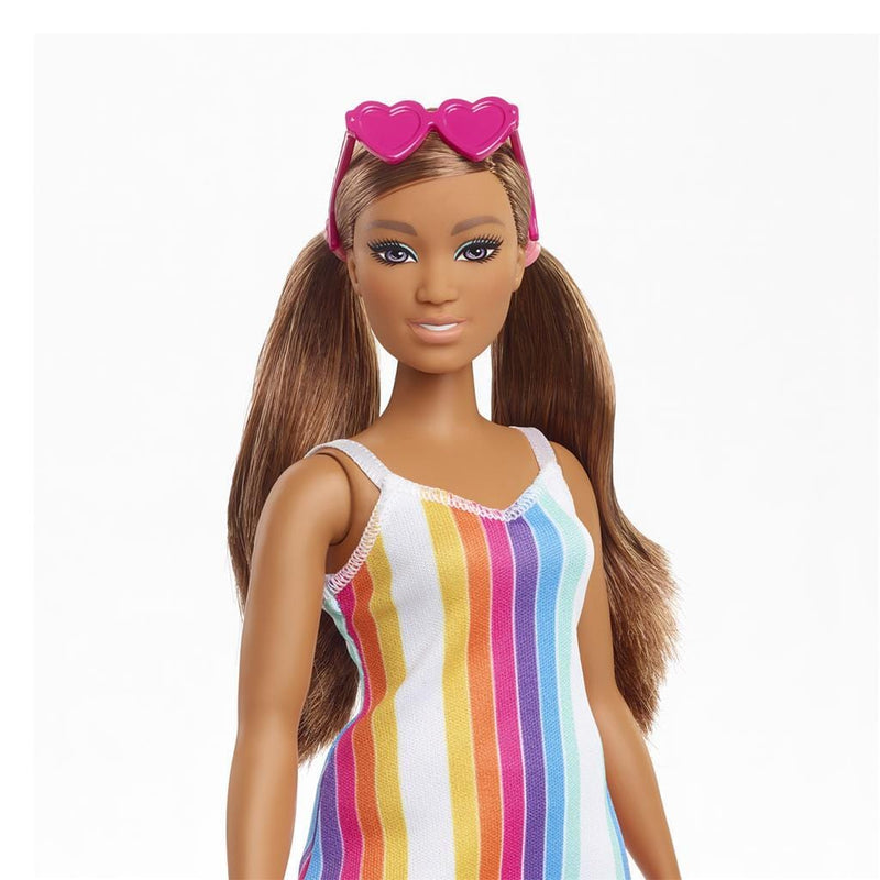 Laad de afbeelding in de Gallery-viewer, Barbie Loves The Ocean Pop Regenboogjurk