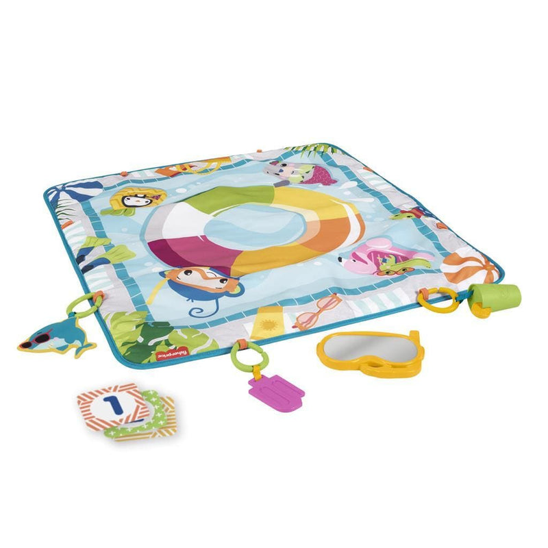 Laad de afbeelding in de Gallery-viewer, Fisher Price Speelmat Zwembadthema