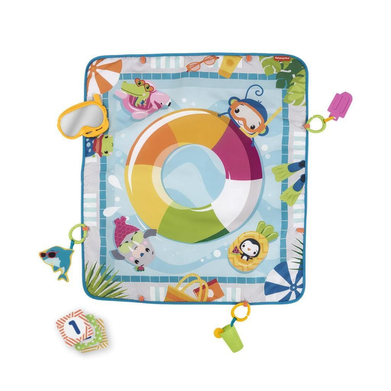 Laad de afbeelding in de Gallery-viewer, Fisher Price Speelmat Zwembadthema