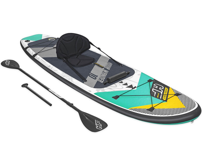 Laad de afbeelding in de Gallery-viewer, Huismerk Hydro Force Aqua Wander Traveltech Convertible Sup Set