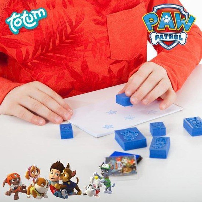 Laad de afbeelding in de Gallery-viewer, PAW PATROL: STEMPEL SET, MET POTLODEN, STEMPELS EN BOEKJE