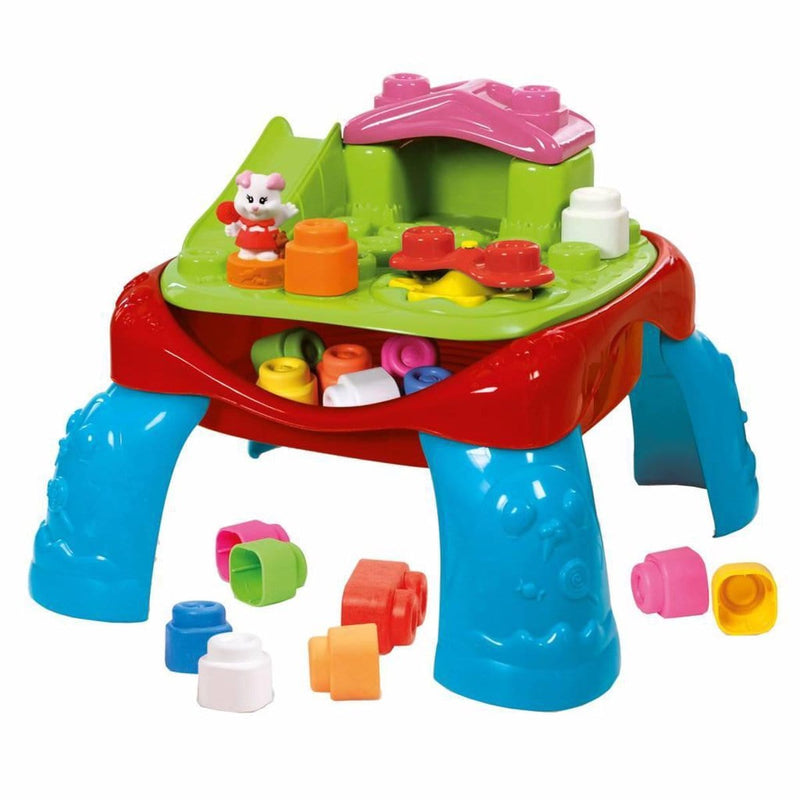 Laad de afbeelding in de Gallery-viewer, BUMBA: SPEELTAFEL MET 8 ZACHTE BLOKKEN EN 2 FIGUURTJES, 54X38X14CM