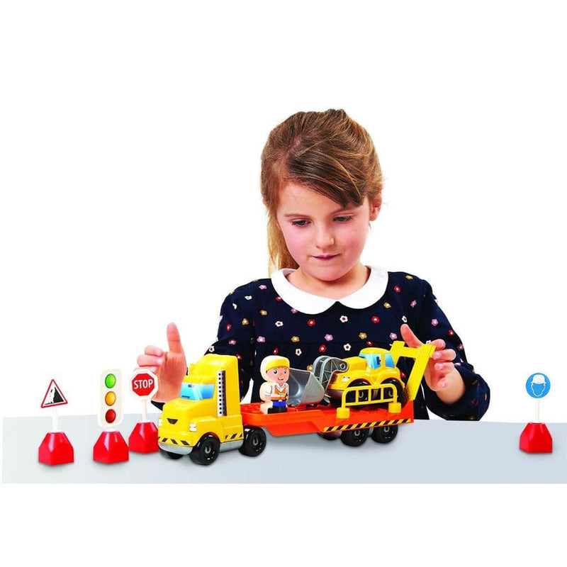 Laad de afbeelding in de Gallery-viewer, Abrick Vrachtwagen Met Oplegger