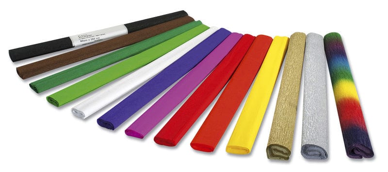 Laad de afbeelding in de Gallery-viewer, Folia Fo-822134 Crepepapier 50Cmx2,5M Krimp à 10 Vouw Rood