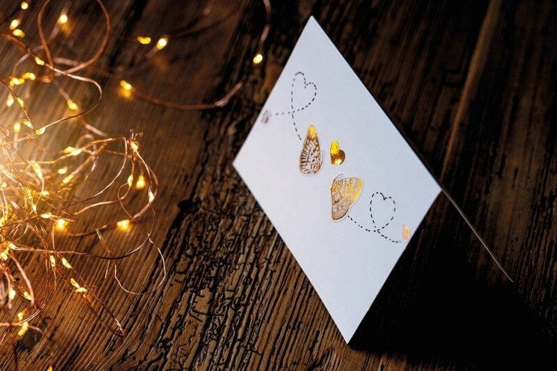 Laad de afbeelding in de Gallery-viewer, Avery Av-53282 Folie Etiket Z-Design Creative Pakje A 2 Vel Gouden Hartjes