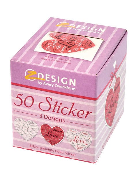 Laad de afbeelding in de Gallery-viewer, Avery Av-56813 Decosticker Box Harten 3 Designs