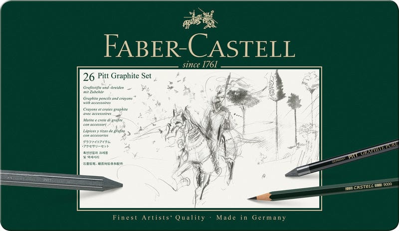 Laad de afbeelding in de Gallery-viewer, Faber Castell Fc-112974 Grafietset Faber-Castell Pitt 26-Delig