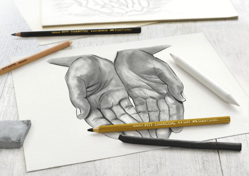 Laad de afbeelding in de Gallery-viewer, Faber Castell Fc-114002 Houtskoolset Faber-Castell 7-Delig