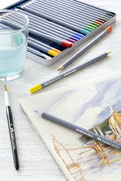 Laad de afbeelding in de Gallery-viewer, Faber Castell Fc-114612 Aquarelkleurpotlood Faber-Castell Goldfaber Etui 12 Stuks