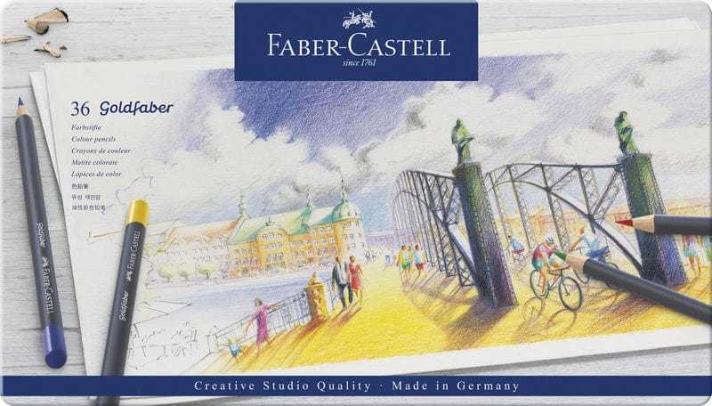 Laad de afbeelding in de Gallery-viewer, Faber Castell Fc-114736 Kleurpotlood Faber-Castell Goldfaber Etui à 36 Stuks