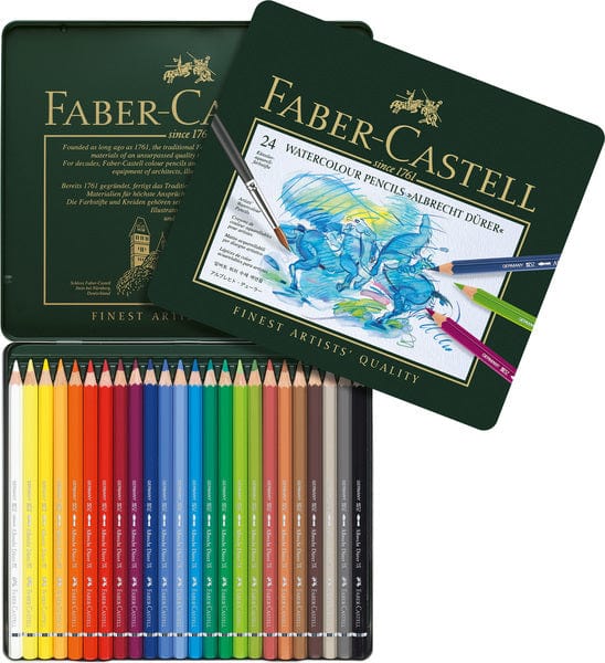 Laad de afbeelding in de Gallery-viewer, Faber Castell Fc-117524 Aquarelpotlood Faber-Castell Albrecht Dã¼Rer Etui à 24 Stuks
