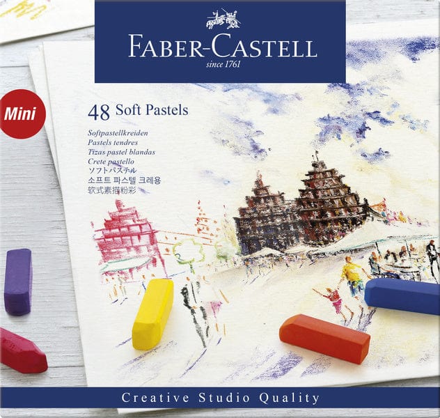 Laad de afbeelding in de Gallery-viewer, Faber Castell Fc-128248 Pastelkrijt Halve Lengte Etui à 48 Stuks