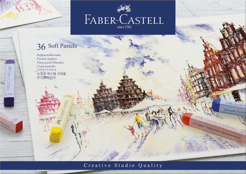 Laad de afbeelding in de Gallery-viewer, Faber Castell Fc-128336 Pastelkrijt Creative Studio Softpastel 36 Delig Etui