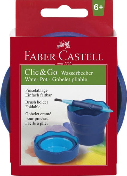 Laad de afbeelding in de Gallery-viewer, Faber Castell Fc-181510 Watercup Clic&Go Blauw