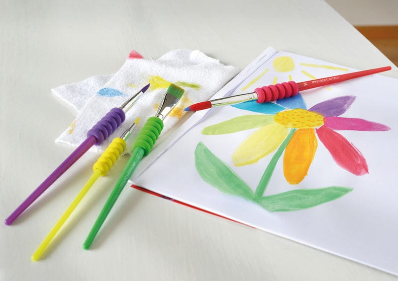 Laad de afbeelding in de Gallery-viewer, Faber Castell Fc-481600 Penselenset Plastic 4 Stuks
