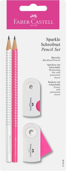 Laad de afbeelding in de Gallery-viewer, Faber Castell Fc-218495 Schrijfset Faber-Castell Sparkle Wit/Roze