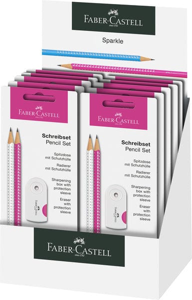 Laad de afbeelding in de Gallery-viewer, Faber Castell Fc-218495 Schrijfset Faber-Castell Sparkle Wit/Roze