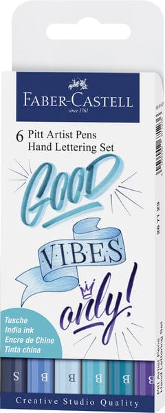 Laad de afbeelding in de Gallery-viewer, Faber Castell Fc-267123 Tekenstift Faber-Castell Pitt Artist Pen Letteringset 6X