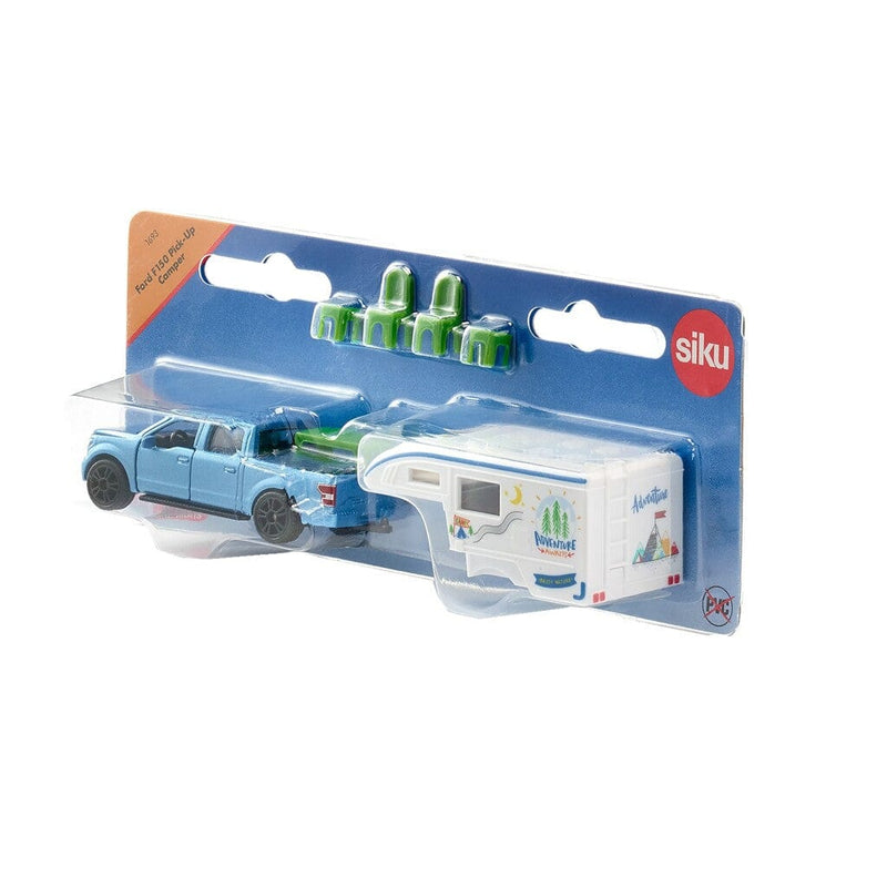 Laad de afbeelding in de Gallery-viewer, Siku 1693 Ford F150 Pick-Up Camper