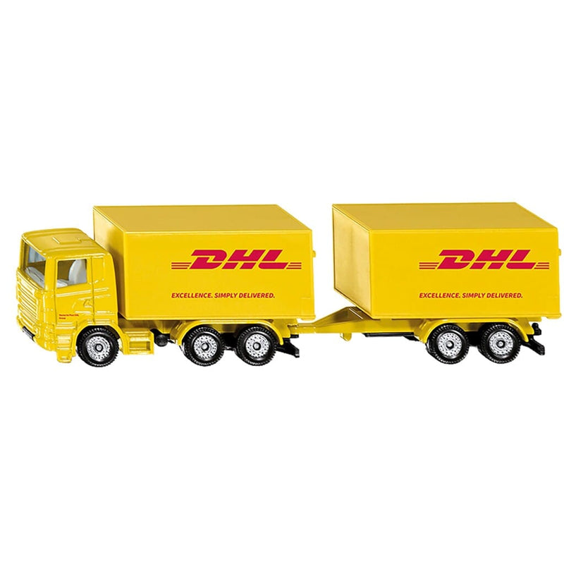 Laad de afbeelding in de Gallery-viewer, Siku 1694 Dhl Truck Net Trailer