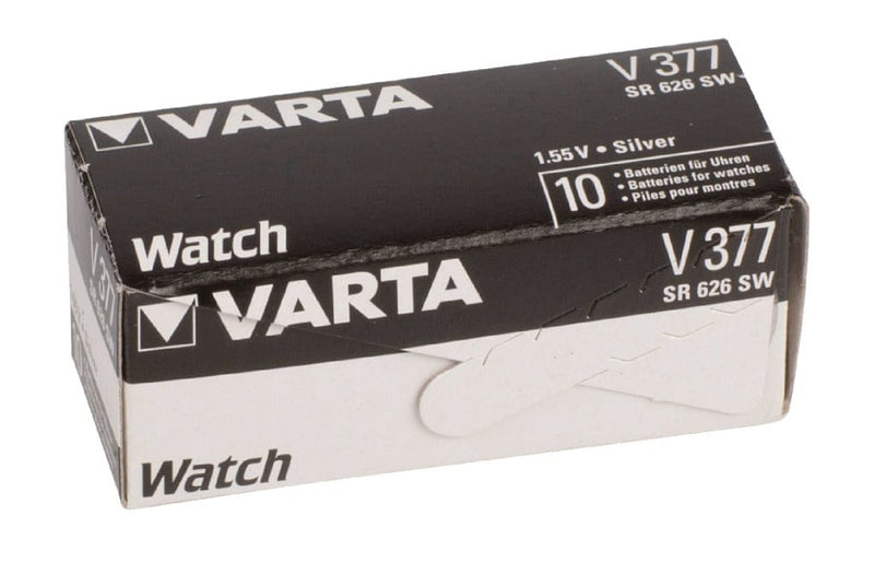Laad de afbeelding in de Gallery-viewer, Varta V377 Knoopcel Batterij Zilver