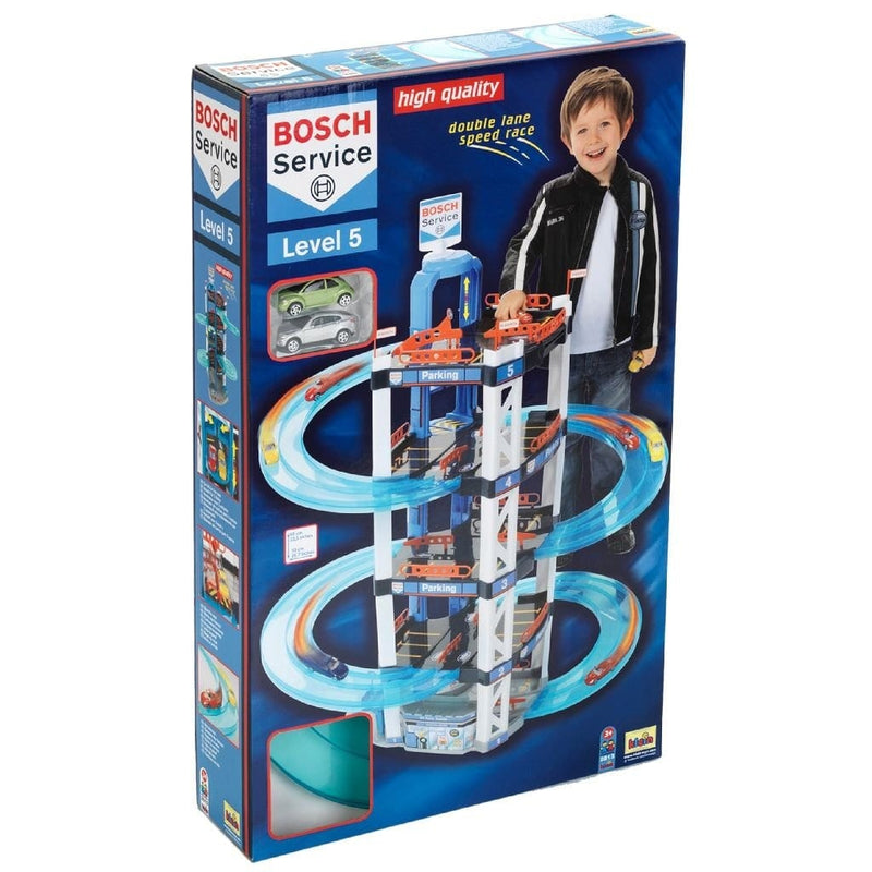 Laad de afbeelding in de Gallery-viewer, Theo Klein Bosch Service Garage Met 5 Etages En 2 Auto'S