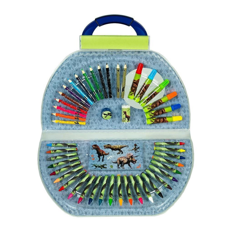 Laad de afbeelding in de Gallery-viewer, Overige Merken Dinosaurus Kleurkoffer 51-Delig