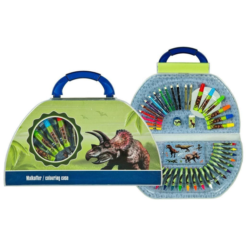 Laad de afbeelding in de Gallery-viewer, Overige Merken Dinosaurus Kleurkoffer 51-Delig