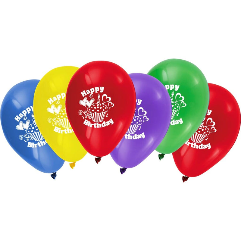 Laad de afbeelding in de Gallery-viewer, Stylex Happy Birthday Ballonnen 6 Stuks