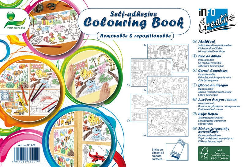 Laad de afbeelding in de Gallery-viewer, Info Notes In-8719-08 Kleurboek 300Mm X 200Mm Colouring Book