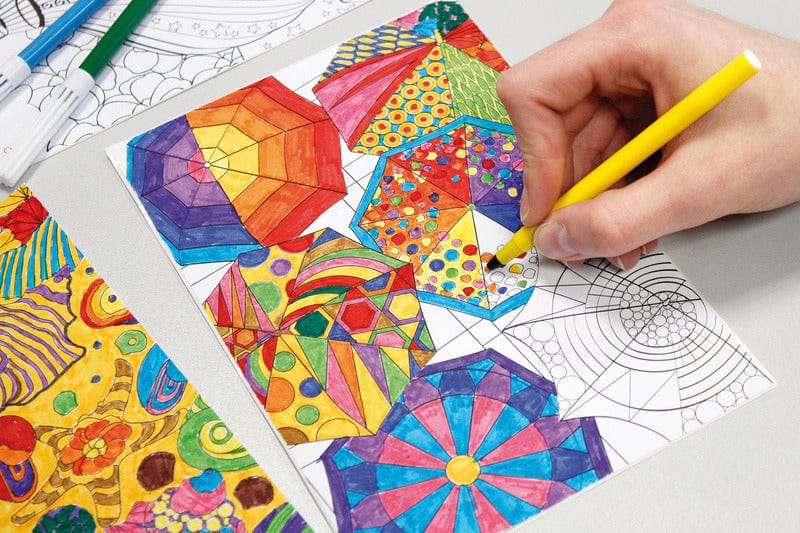 Laad de afbeelding in de Gallery-viewer, Info Notes In-8722-08 Creative Kleurvel A5 Colour & Relax Voor Volwassenen