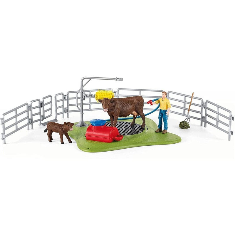 Laad de afbeelding in de Gallery-viewer, Schleich Happy Cow Wash Speelset