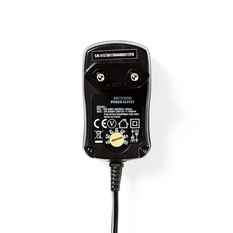 Laad de afbeelding in de Gallery-viewer, Nedis Acpa006 Universele Ac-Voedingsadapter 3/4,5/5/6/7,5/9/12 V Dc 0,6 A