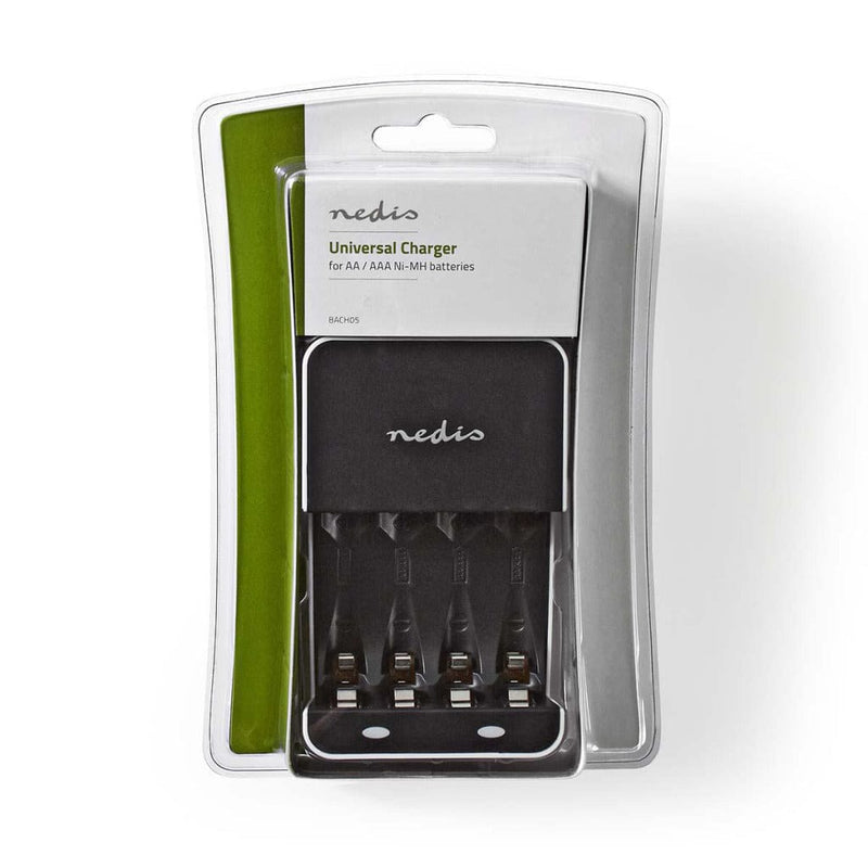 Laad de afbeelding in de Gallery-viewer, Nedis Bach05 Nimh-Acculader Aa/Aaa