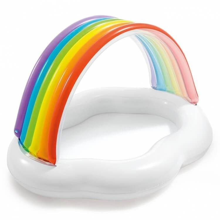 Laad de afbeelding in de Gallery-viewer, Intex Regenboog Babyzwembad