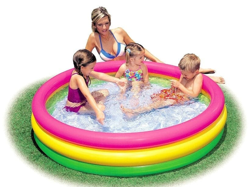 Laad de afbeelding in de Gallery-viewer, Intex Kleurrijk Opblaasbaar Zwembad