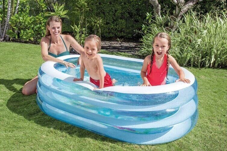 Laad de afbeelding in de Gallery-viewer, Intex Opblaaszwembad In Ovaalvorm