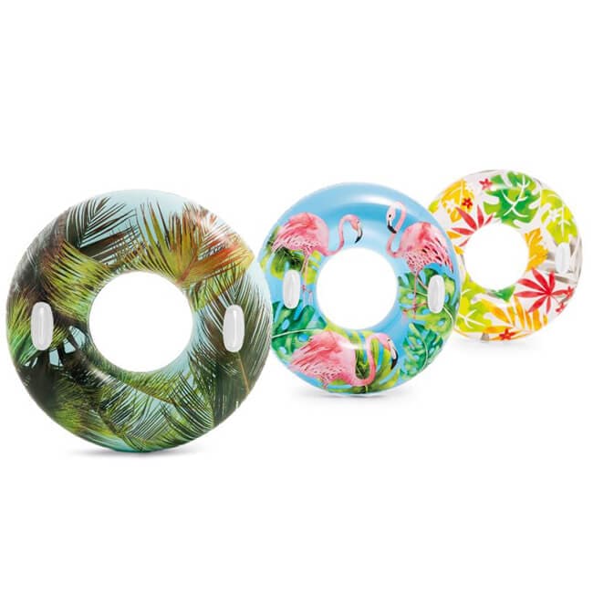 Laad de afbeelding in de Gallery-viewer, Intex Tropische Transparante Zwemband