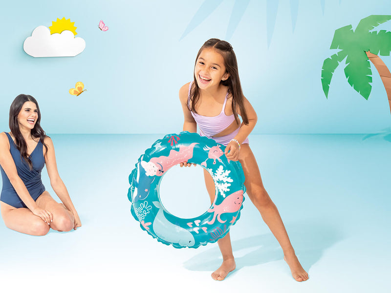 Laad de afbeelding in de Gallery-viewer, Intex Zwemband Junior-Turquoise