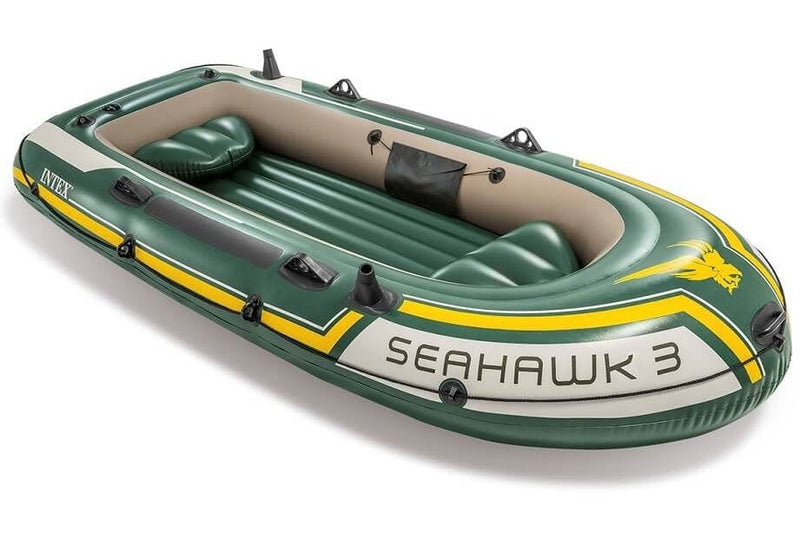 Laad de afbeelding in de Gallery-viewer, Intex Seahawk 3 Set - Driepersoons Opblaasboot