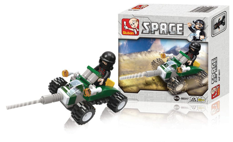 Laad de afbeelding in de Gallery-viewer, Sluban M38-B0317 Space Quad 48-Delig