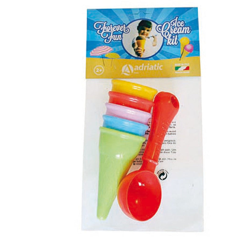 Laad de afbeelding in de Gallery-viewer, Basic Adriatic Zandvormen Ijscohoorntjes 6-Delig