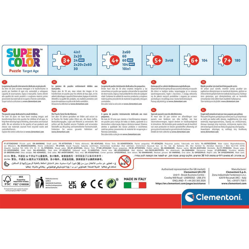 Laad de afbeelding in de Gallery-viewer, Clementoni Supercolor Puzzel Spidey And His Amazing Friends 2X20 Stukjes