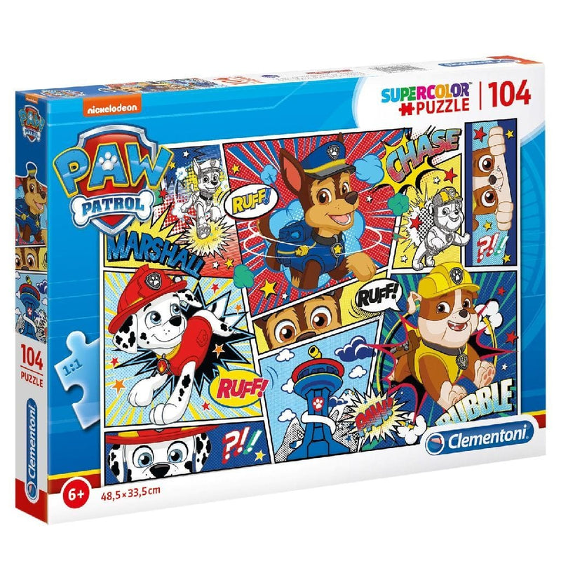 Laad de afbeelding in de Gallery-viewer, Clementoni Supercolor Puzzel Paw Patrol Strip 104 Stukjes