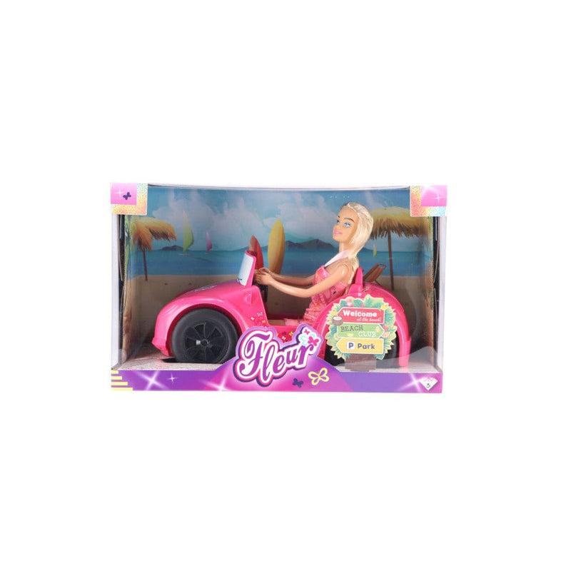 Laad de afbeelding in de Gallery-viewer, Fleur Pop Met Auto Roze