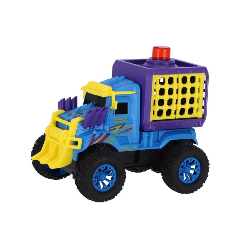 Laad de afbeelding in de Gallery-viewer, Basic Dino Truck Met Dino + Licht En Geluid