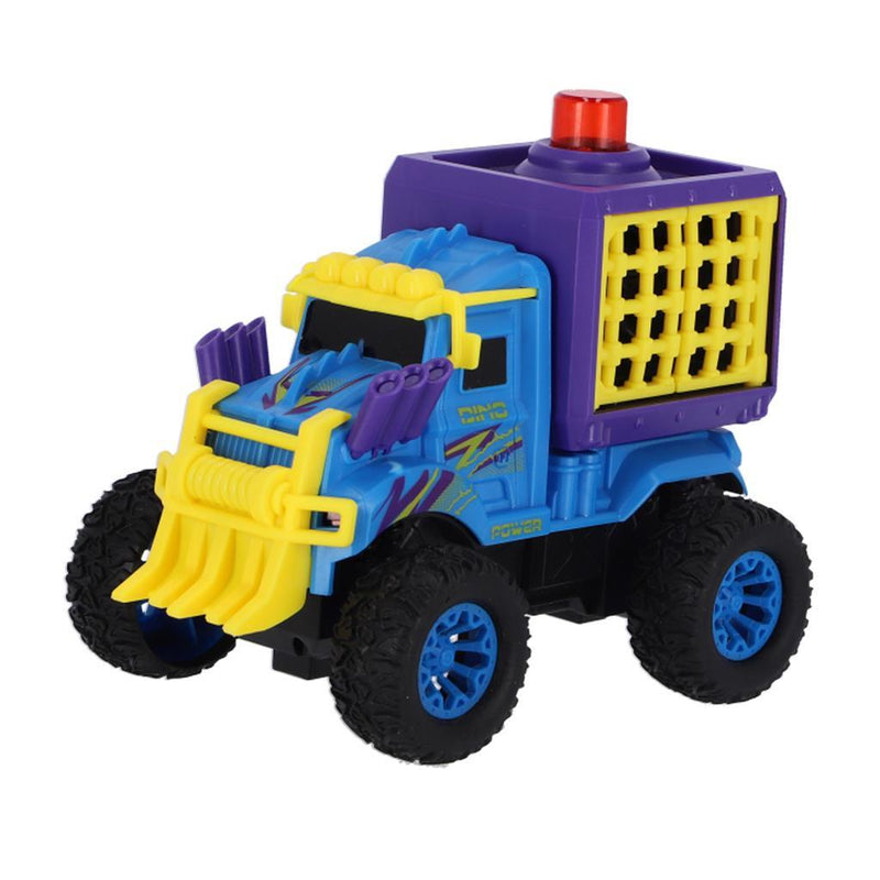 Laad de afbeelding in de Gallery-viewer, Basic Dino Truck Met Dino + Licht En Geluid