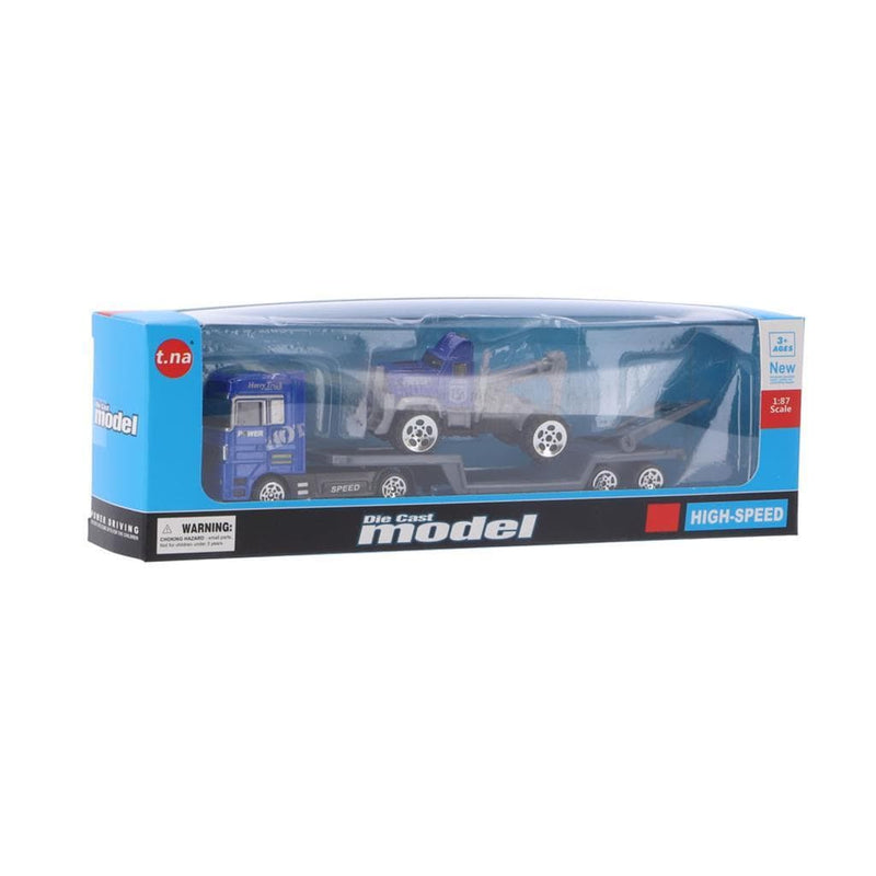 Laad de afbeelding in de Gallery-viewer, Overige Merken Die-Cast Transporter + Voertuig Assorti