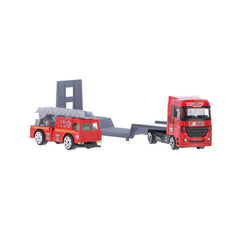 Laad de afbeelding in de Gallery-viewer, Overige Merken Die-Cast Transporter + Voertuig Assorti